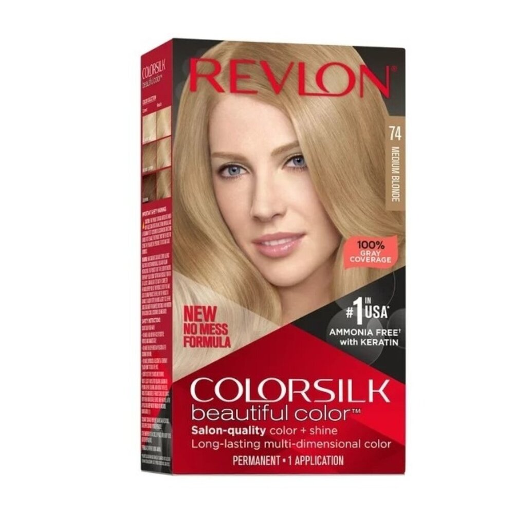 Revlon Colorsilk Beautiful Permanent Hair Color No Mess Formula 074 Medium New